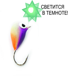 Мормышки фирмы lambinen. Расцветка RG9(светящаяся)